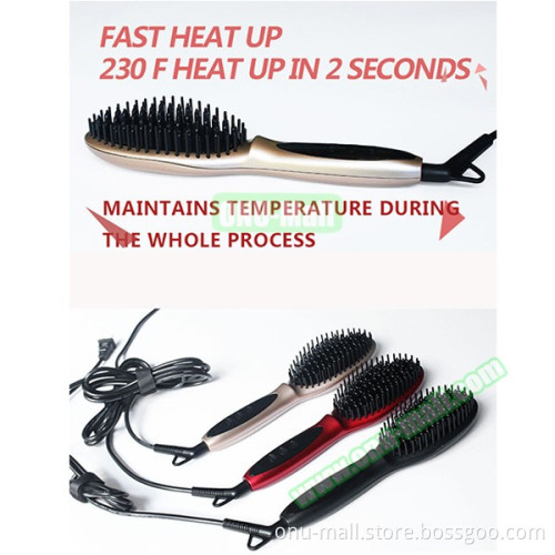 PTC Heated Fast Hair Straightener, OEM Hair Straightnening Brush